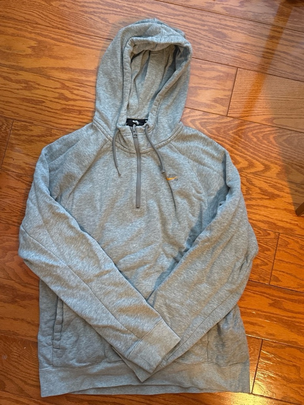 Nike Men’s Light Grey Quarter Zip Hoodie